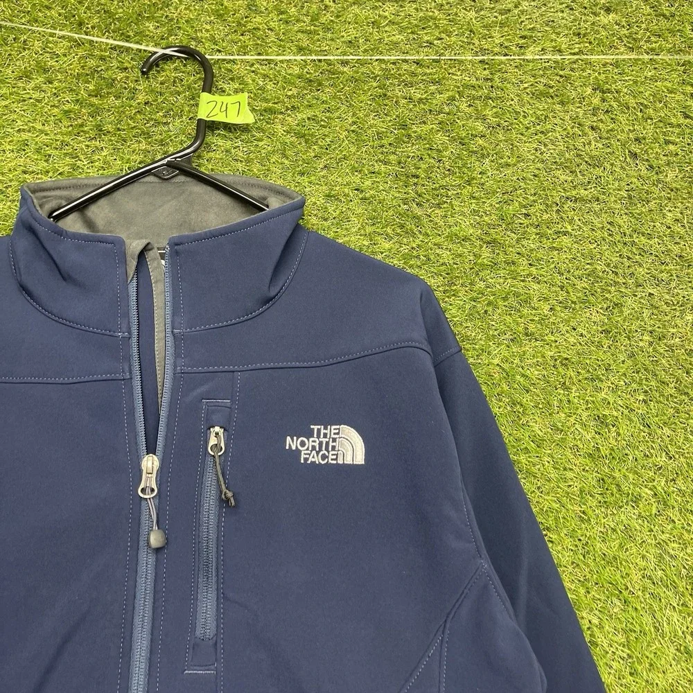 The North Face Apex Bionic Jacket Mens Medium Windwall Full Zip Blue Hiking NWT
